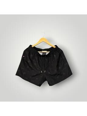 Moncler Black All-Over Debossed Logo Swim Shorts XXL Men’s